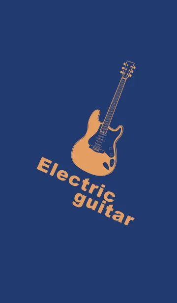 ELECTRIC GUITAR CLR 紺色の着せ替えメイン画像