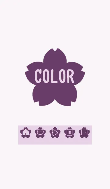 [LINE着せ替え] purple color E28の画像1