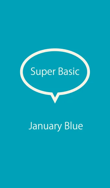 [LINE着せ替え] Super Basic January Blueの画像1