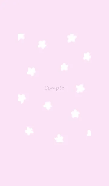 [LINE着せ替え] simple flowers♡pinkpurple10_1の画像1