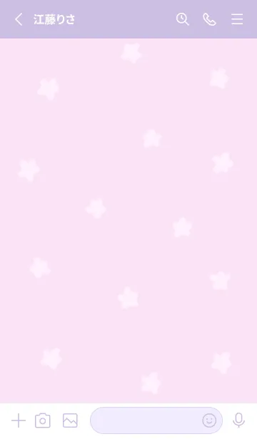 [LINE着せ替え] simple flowers♡pinkpurple10_1の画像2