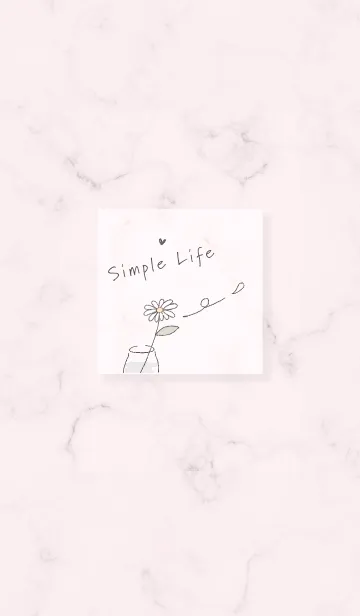 [LINE着せ替え] simple life♡dustypink15_1の画像1