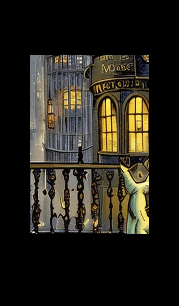 [LINE着せ替え] 猫紳士街#EY38。の画像1