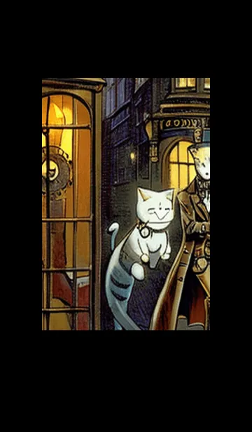 [LINE着せ替え] 猫紳士街#EY34。の画像1