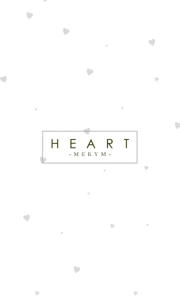 [LINE着せ替え] HEART GRAY-SIMPLE.MEKYM 27の画像1