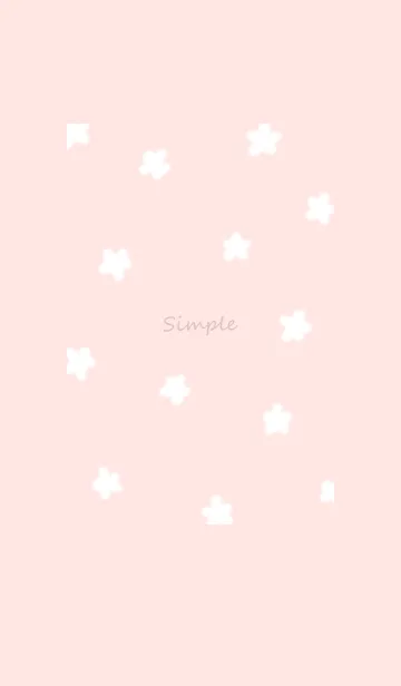 [LINE着せ替え] simple flowers♡babypink08_1の画像1