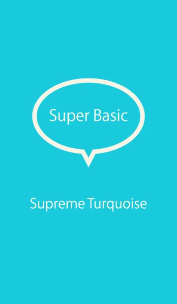 [LINE着せ替え] Super Basic Supreme Turquoiseの画像1