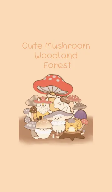 [LINE着せ替え] Cute Mushroom Woodland Forestの画像1