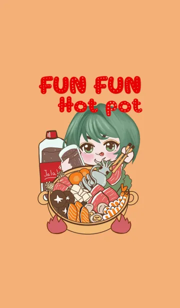 [LINE着せ替え] Fun Fun hot potの画像1