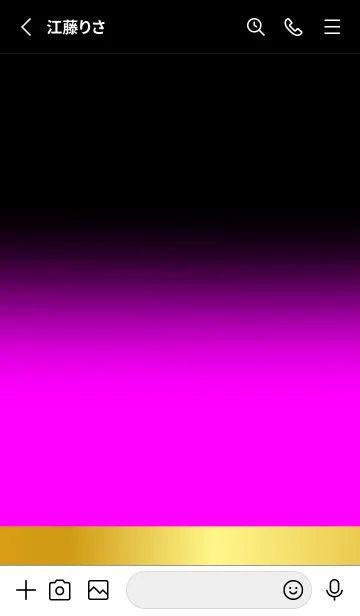 [LINE着せ替え] Magenta Gold Black Theme (JP)の画像2