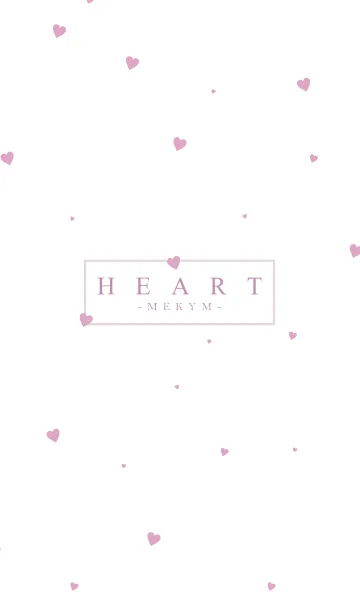 [LINE着せ替え] HEART PINK-SIMPLE.MEKYM 27の画像1