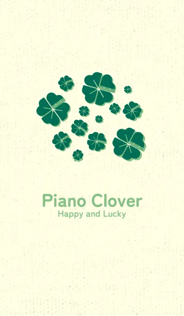[LINE着せ替え] Piano clover 萌葱色の画像1