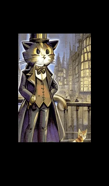 [LINE着せ替え] 猫紳士街#EY323。の画像1