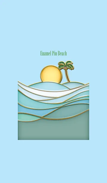 [LINE着せ替え] Enamel Pin Beach 41の画像1