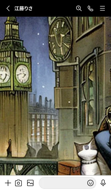 [LINE着せ替え] 猫紳士街_#EY022。の画像2