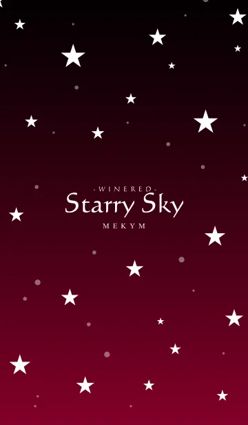 [LINE着せ替え] - Starry Sky Wine Red -の画像1