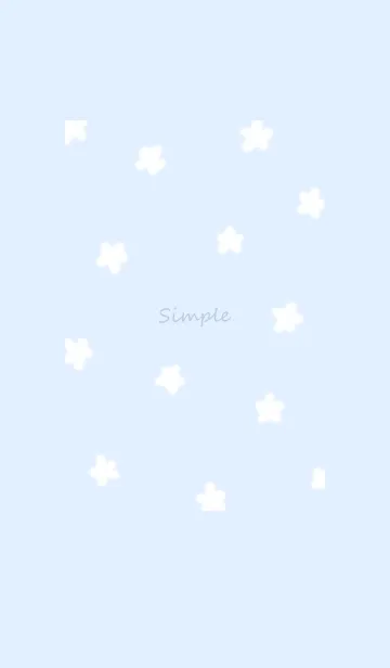[LINE着せ替え] simple flowers♡blue14_1の画像1