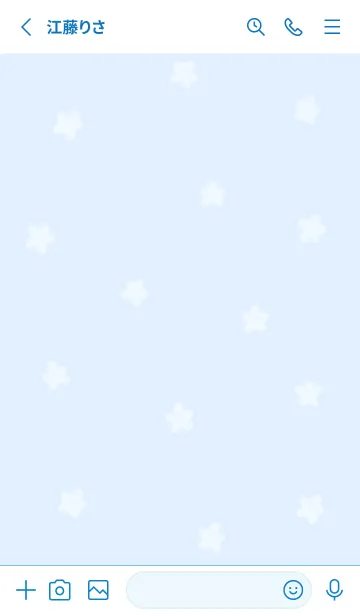 [LINE着せ替え] simple flowers♡blue14_1の画像2