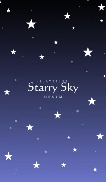 [LINE着せ替え] - Starry Sky Slate Blue -の画像1