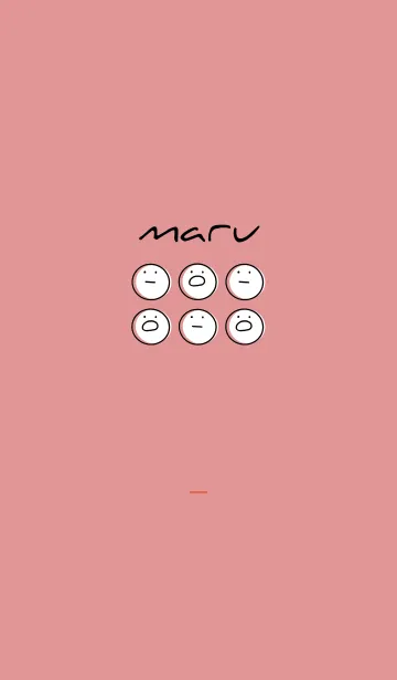 [LINE着せ替え] 赤 : まるの着せ替えの画像1