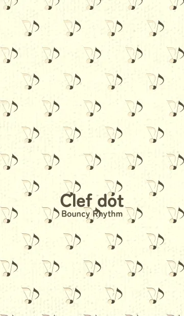 [LINE着せ替え] Clef dot 鳥の子色の画像1