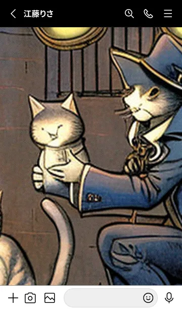 [LINE着せ替え] 猫紳士街_#EY015。の画像2