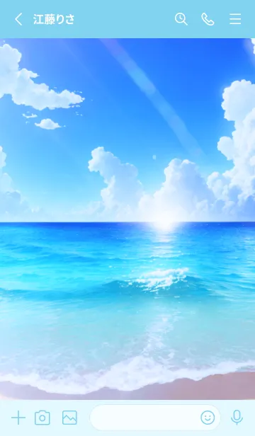 [LINE着せ替え] Ocean Theme - 003 BUの画像2