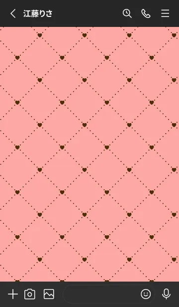 [LINE着せ替え] ハート レース 12の画像2