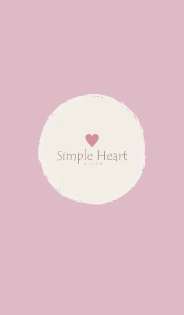 [LINE着せ替え] Simple Heart Dusky Pink - NATURAL 8の画像1
