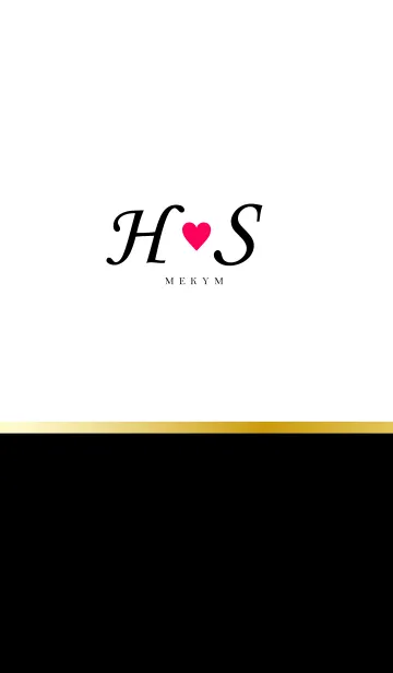 LOVE INITIAL-H&S イニシャル 2のLINE着せ替え