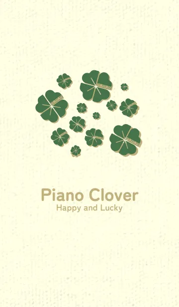 [LINE着せ替え] Piano clover フォーリッジの画像1