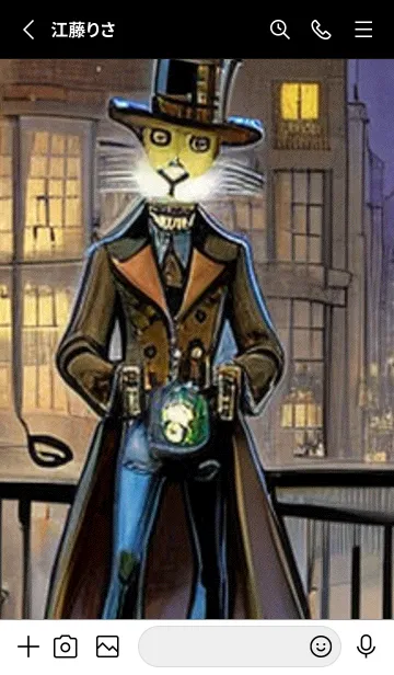 [LINE着せ替え] 猫紳士街_#EY07。の画像2
