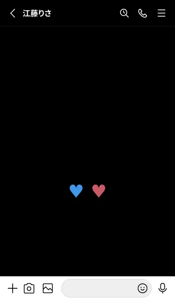 [LINE着せ替え] 2 カラー ミニ ハート 269の画像2