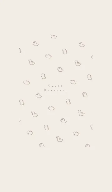 [LINE着せ替え] .小さな恐竜. ブラウンの画像1