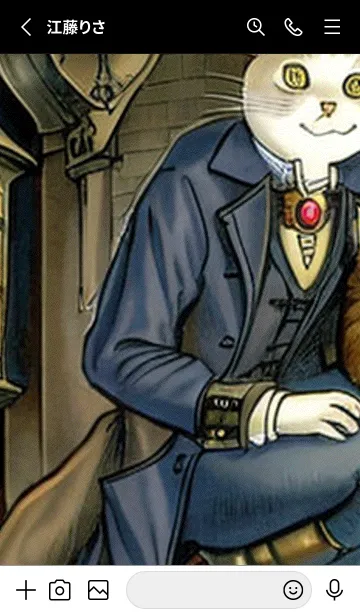 [LINE着せ替え] 猫紳士街#EZ04。の画像2