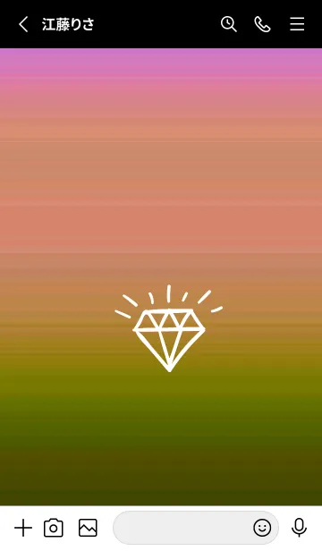 [LINE着せ替え] グラデーション ダイアモンド  248の画像2