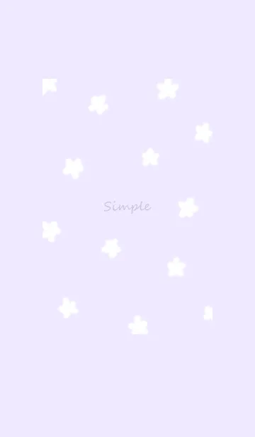 [LINE着せ替え] simple flowers♡lilac11_1の画像1