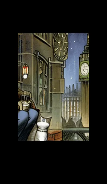 [LINE着せ替え] 猫紳士街_#EY028。の画像1