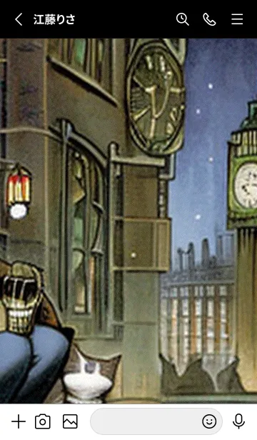 [LINE着せ替え] 猫紳士街_#EY028。の画像2