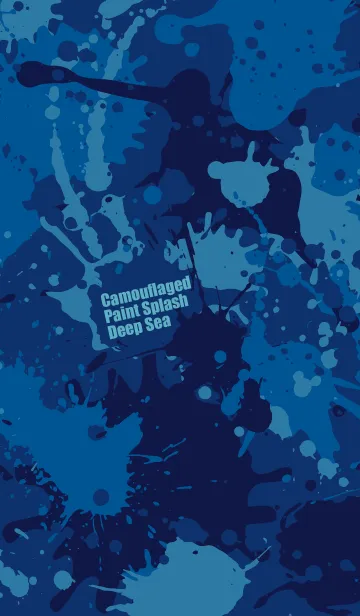 [LINE着せ替え] 迷彩ペイント・スプラッシュ・深海の画像1