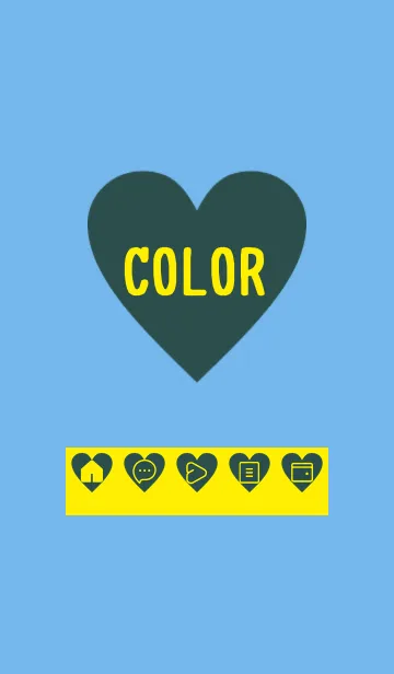 [LINE着せ替え] blue color F26の画像1