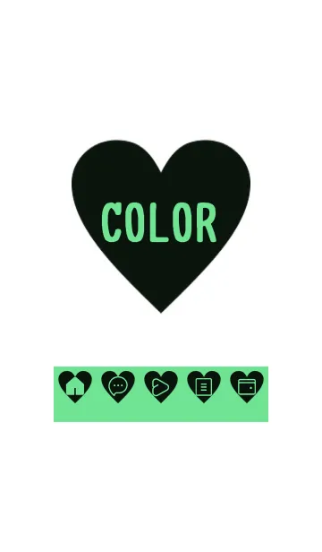 [LINE着せ替え] green color F52の画像1