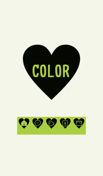 [LINE着せ替え] green color F53の画像1