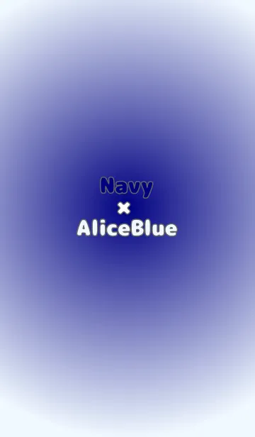 [LINE着せ替え] ネイビー●アリスブルー.TKCの画像1