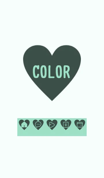 [LINE着せ替え] green color F55の画像1