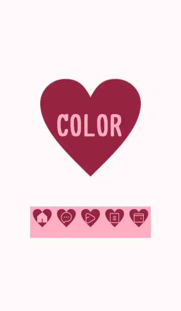 [LINE着せ替え] pink color F29の画像1