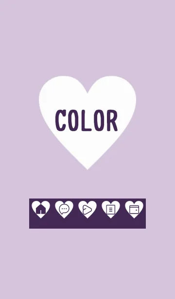 [LINE着せ替え] purple color F30の画像1