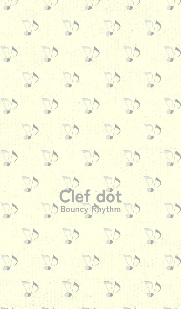 [LINE着せ替え] Clef dot ミストホワイトの画像1