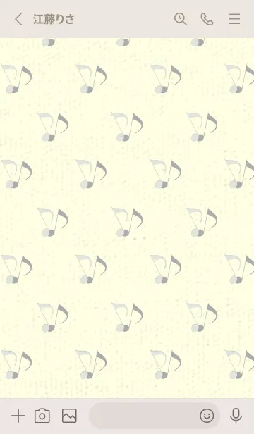 [LINE着せ替え] Clef dot ミストホワイトの画像2