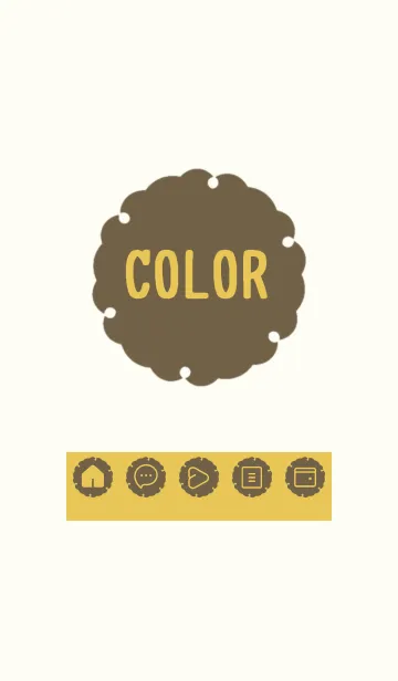 [LINE着せ替え] beige color G27の画像1